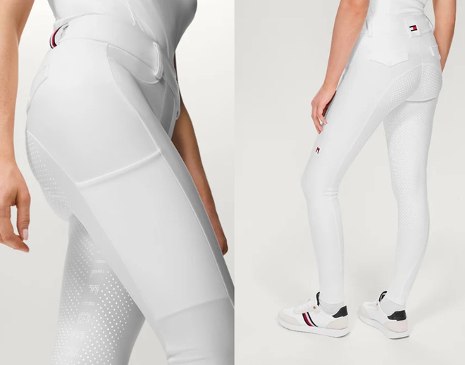 LEGGINGS HIGHLAND TOMMY HILFIGER EQUESTRIAN CON PASSANTI Pantaloni Donna 